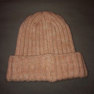light pink beanie from Forever 21